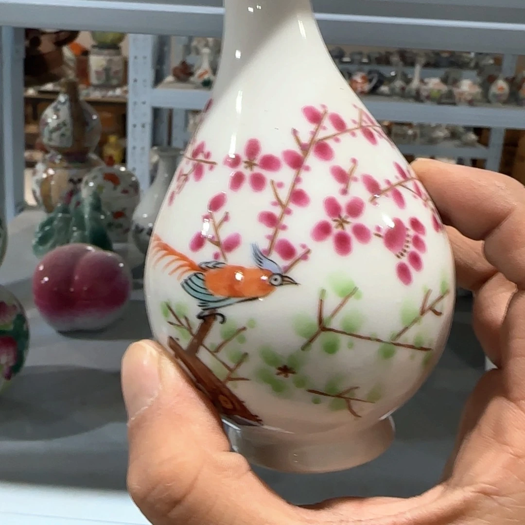 瓷片摆件手绘瓷器全部处理了