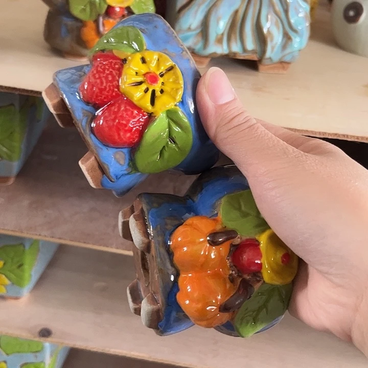 粗陶材质多肉花盆