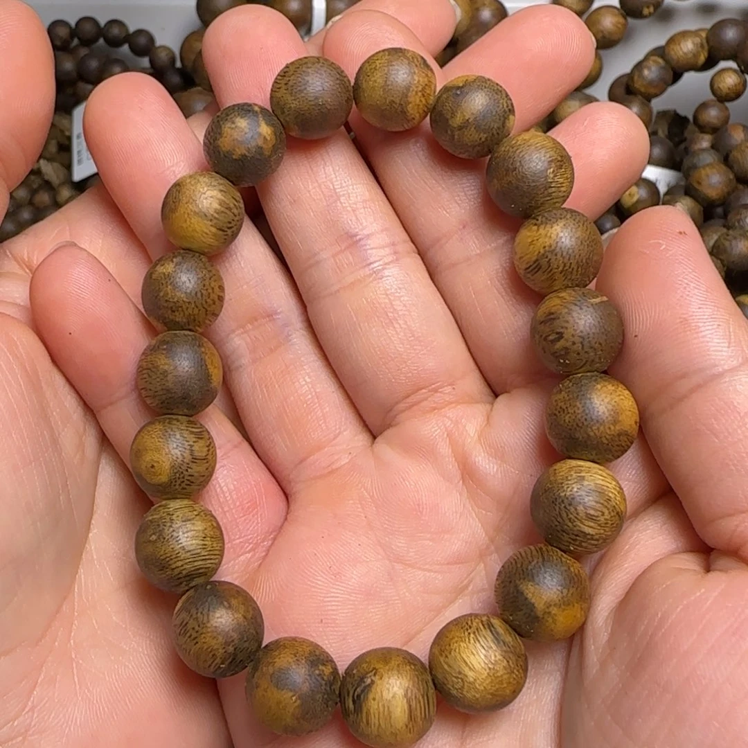 沉香手串清****?白棋1.1单圈10克