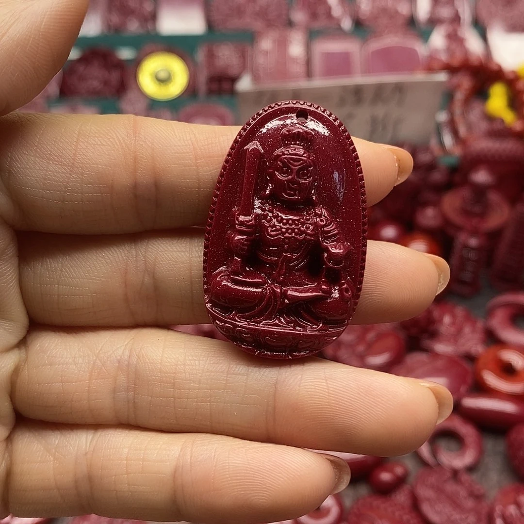 天然辰砂朱砂吊坠