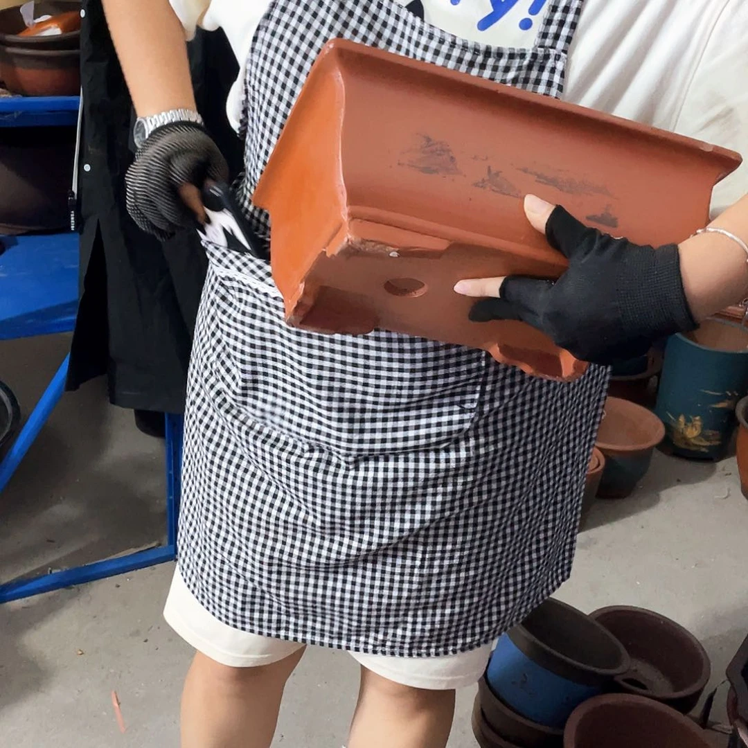 宜兴紫砂花盆32红马槽