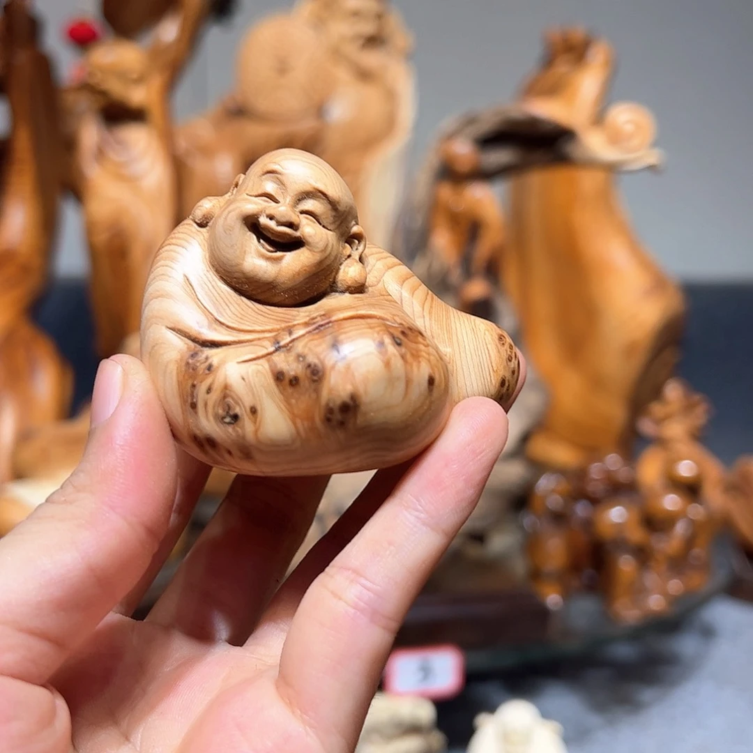 柏木崖柏木手把件摆件