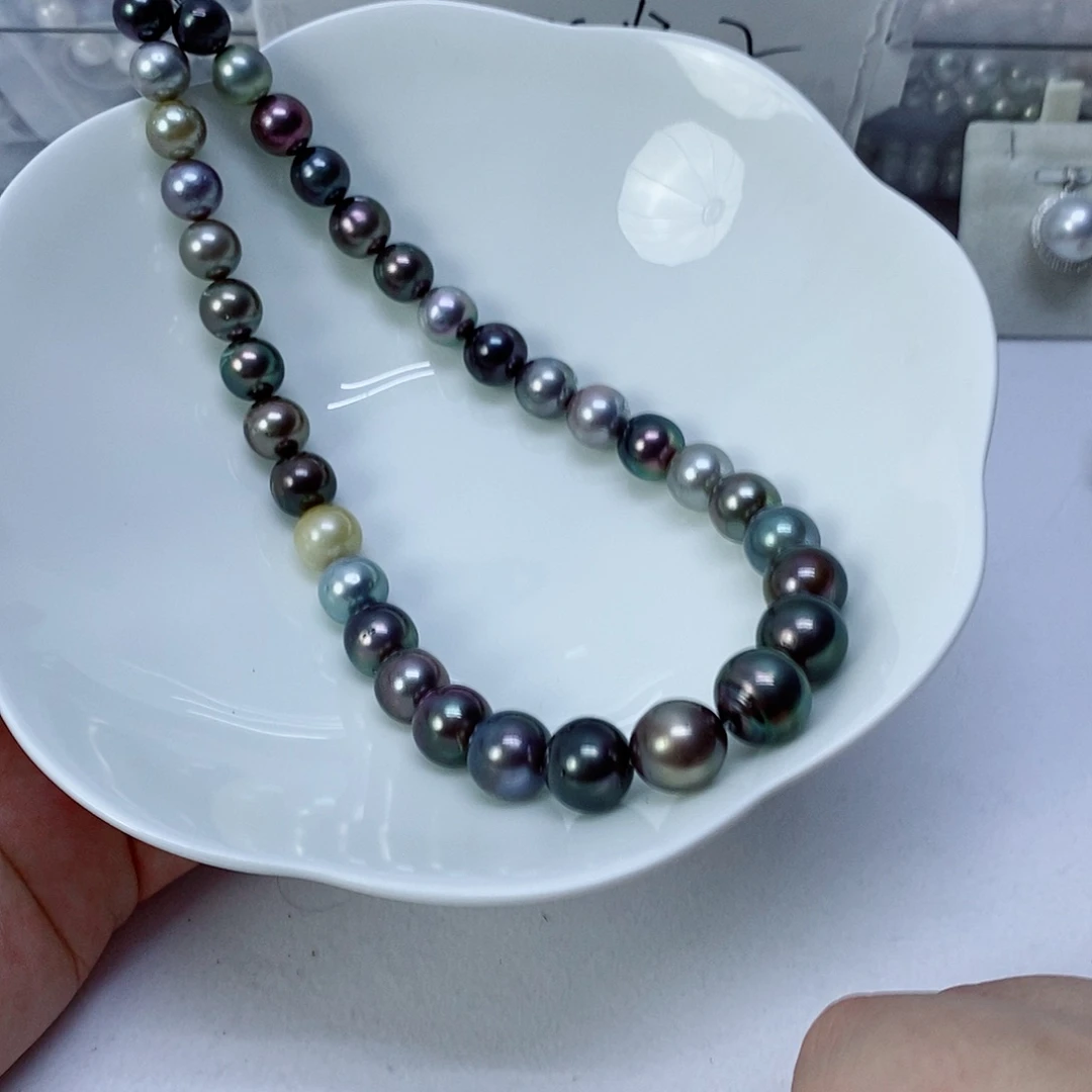 海水珍珠银S925镶嵌颈饰