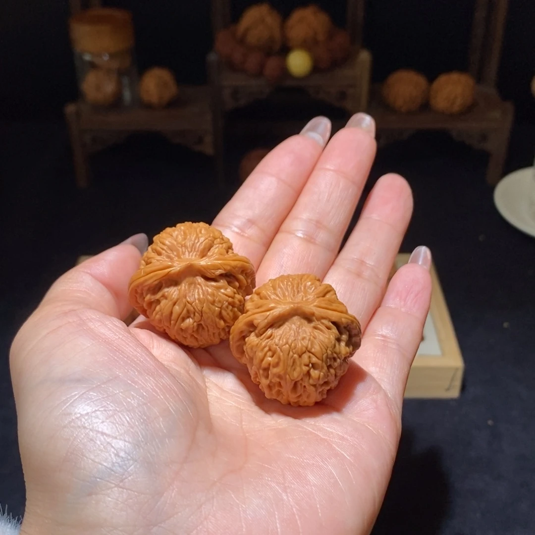 吊坠文玩核桃莲花34