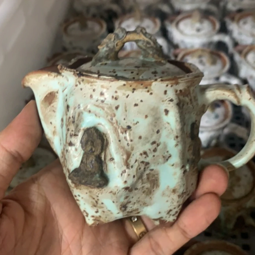 杨树手作薄荷绿敦煌系列正把