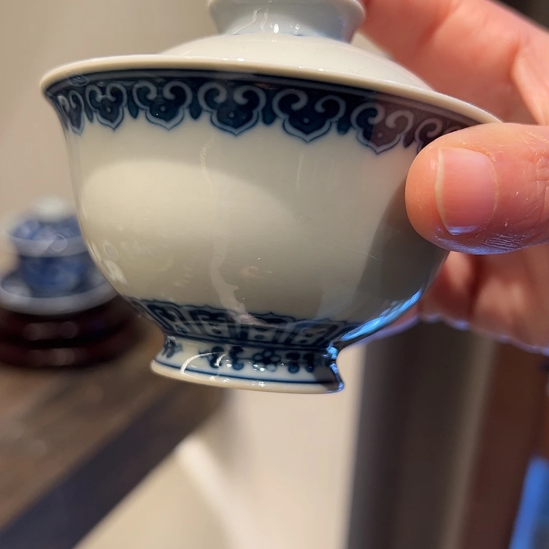 钟家窑柴窑素胎盖碗