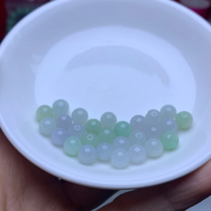 【闪购商品】未镶嵌手链翡翠卡7冰晴绿白20个