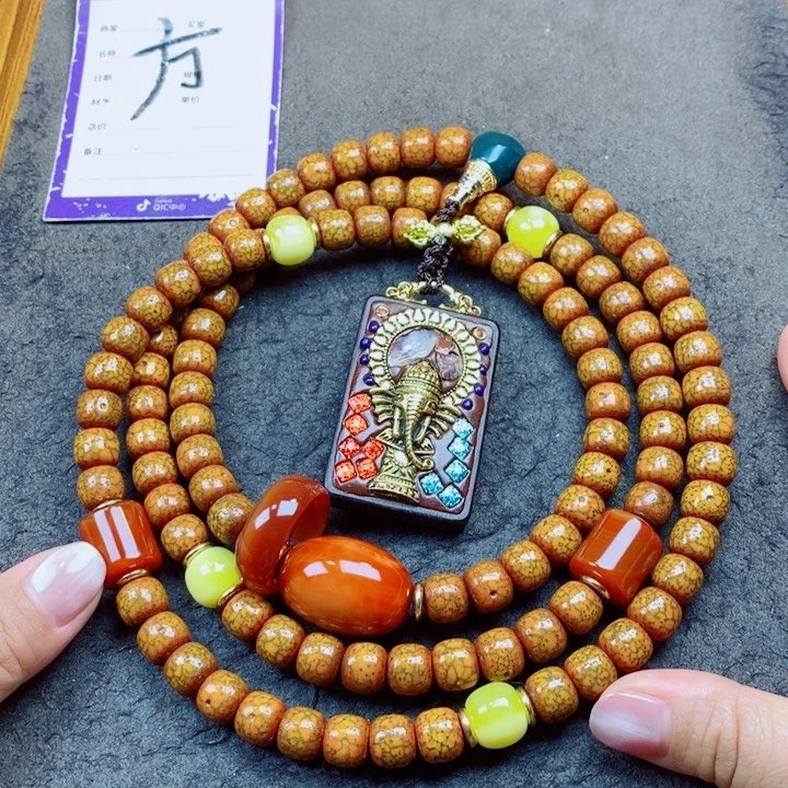 吊坠星月菩提脖挂