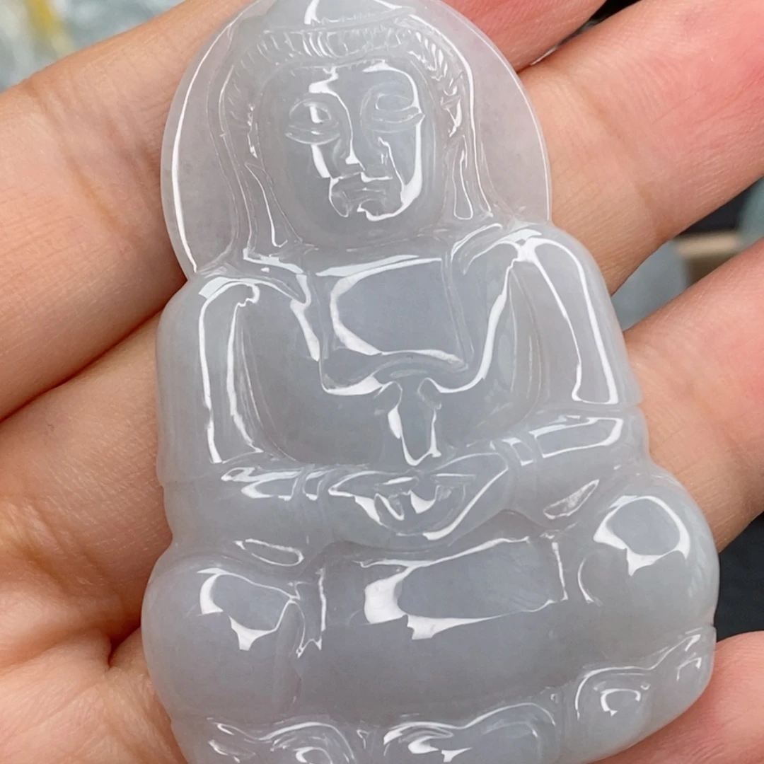 颈饰未镶嵌翡翠观音