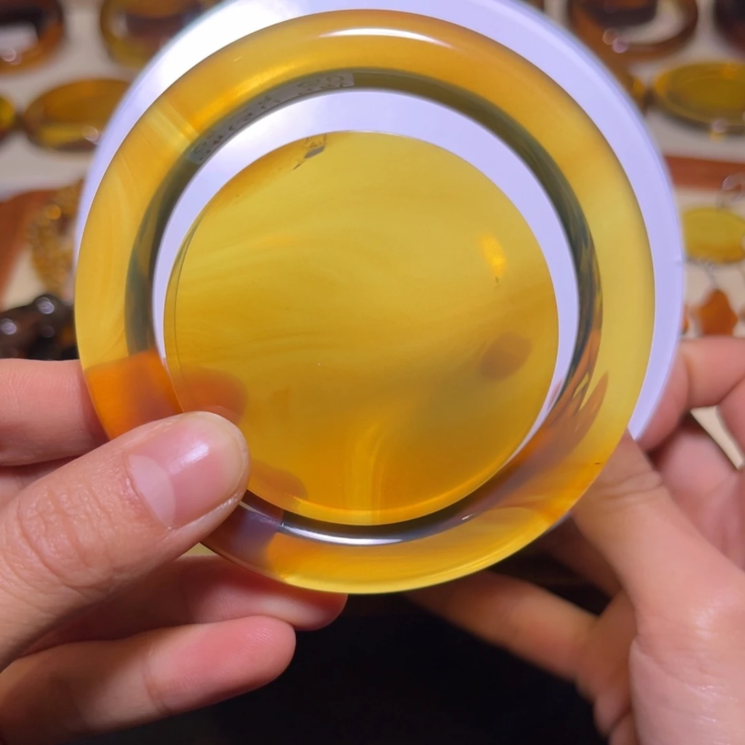 琥珀手镯未镶嵌礼***器手镯58.8/10-10