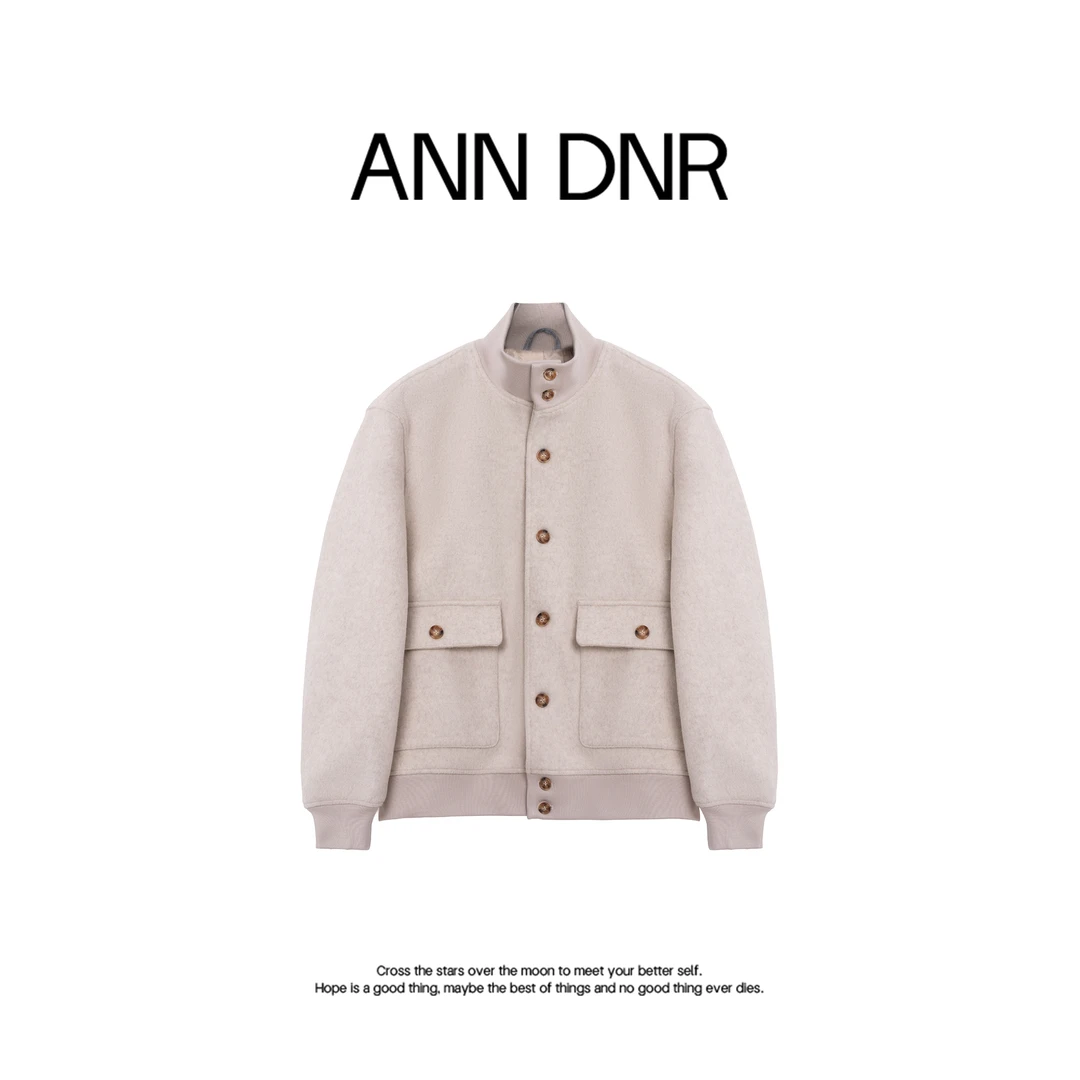 ANN DNR “羊毛夹克“冬季时尚保暖加厚初剪羊毛夹克外套SL12548