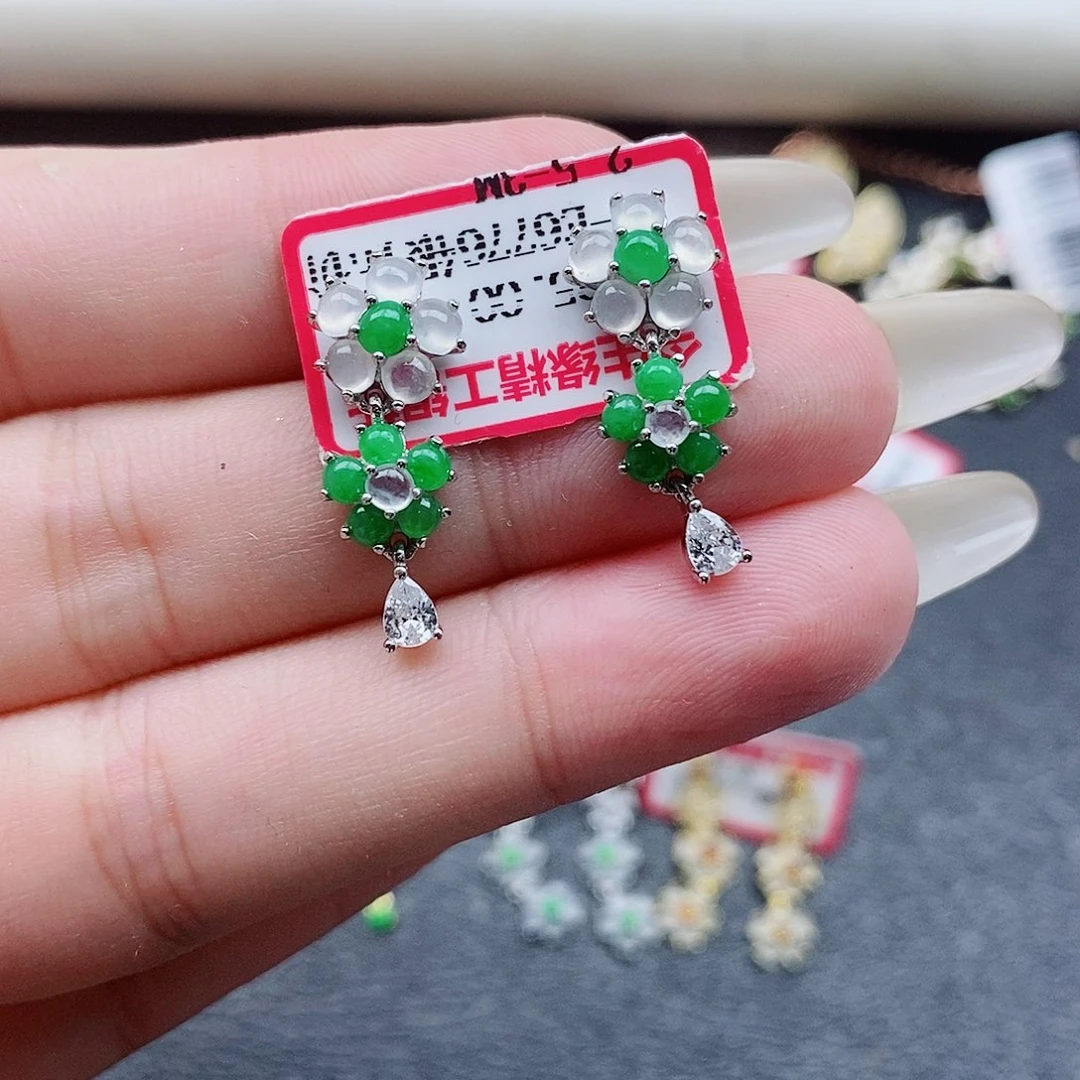 银S925镶嵌戒指翡翠