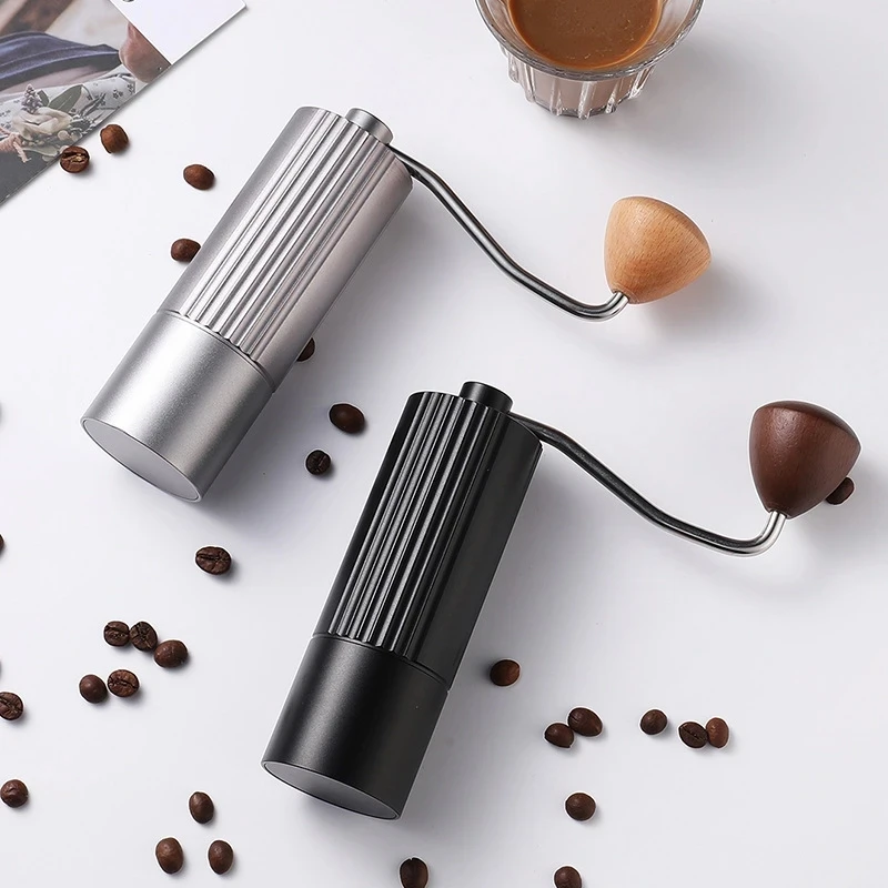 新款三面五星手摇咖啡机全钢芯磨豆机咖啡豆磨粉器420钢芯