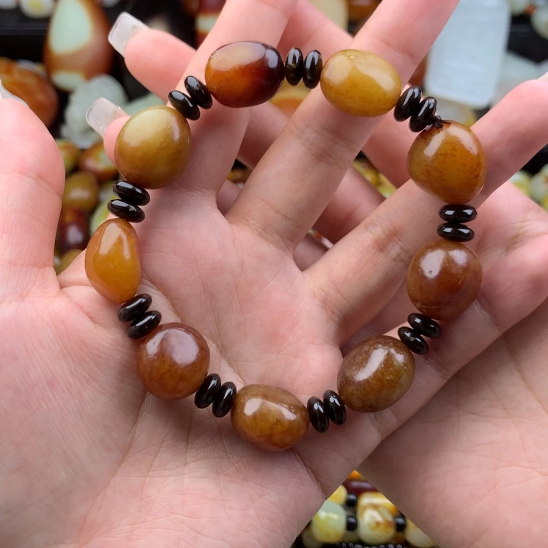 和田玉未镶嵌手链