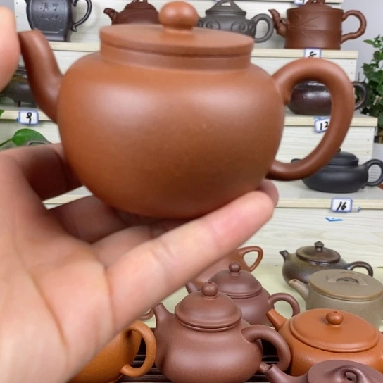 紫砂茶壶古莲子150cc左右半手工