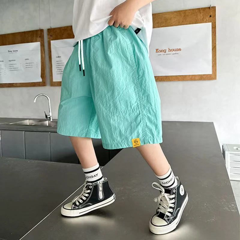 男童夏季薄款短裤夏天新款儿童速干五分裤中大童运动裤宽松休闲裤