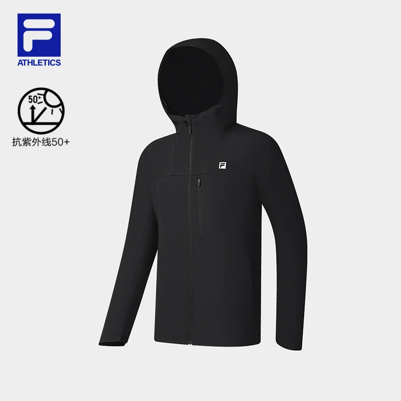 Fila/斐乐男【梭织防晒连帽外套】新款夏季高弹户外长袖A11M527715F