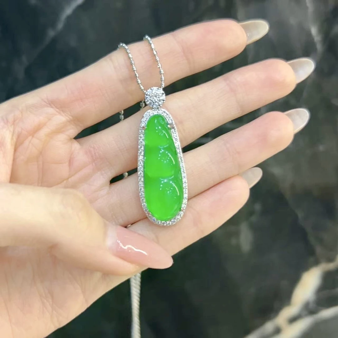 铜合金吊坠 时尚 绿福豆吊坠