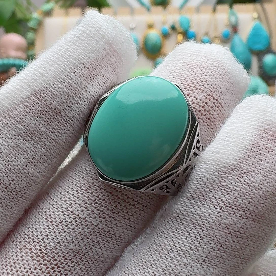 绿松石配饰银S925镶嵌