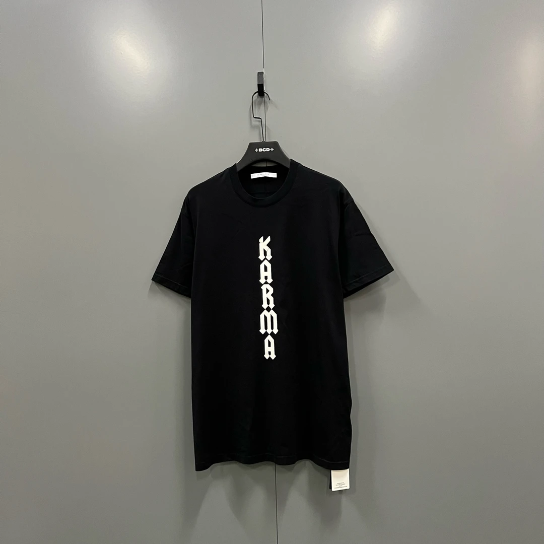 95新 Givenchy/纪梵希 jp112  黑色图案印花短袖  601288