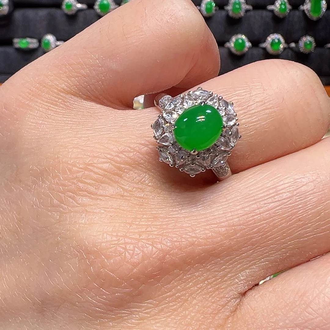 翡翠戒指未镶嵌戒指