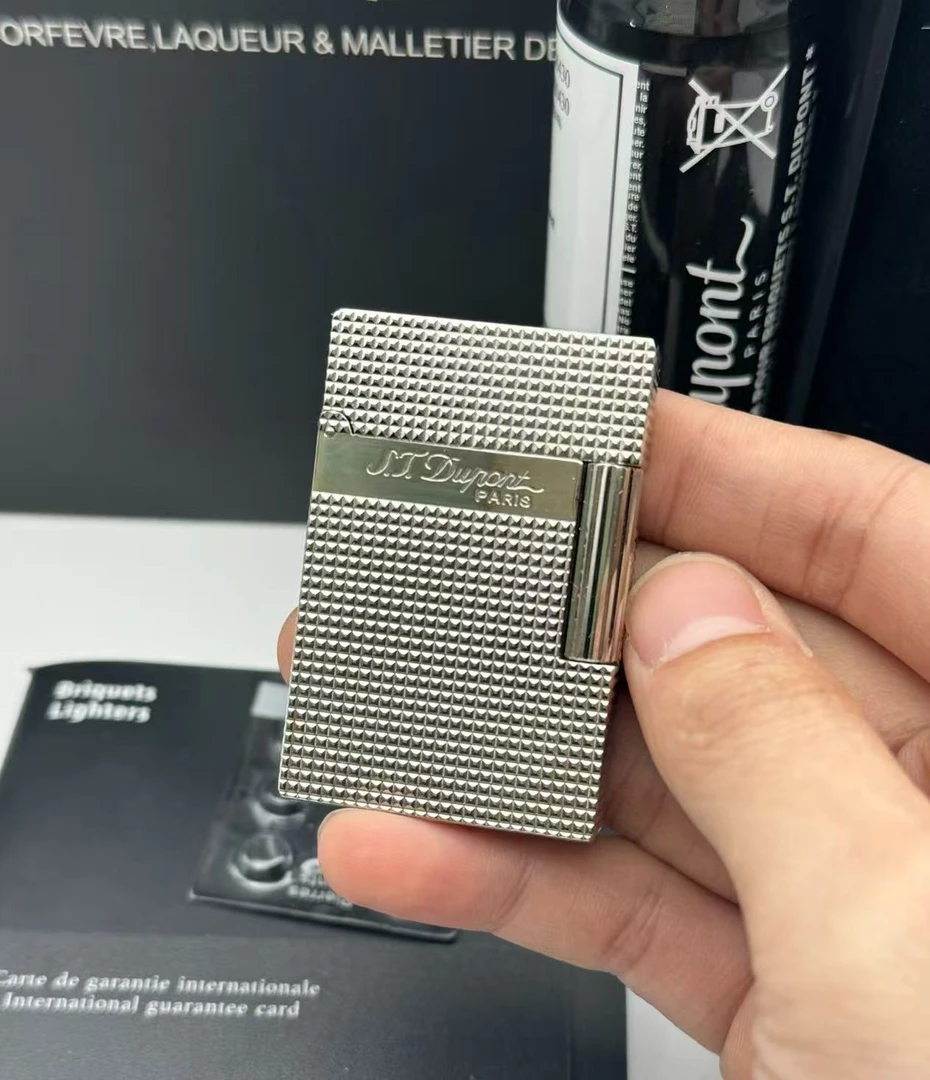 都彭巴黎钉短款商务男士高档复古纯铜侧滑朗声创意打火机个性礼物