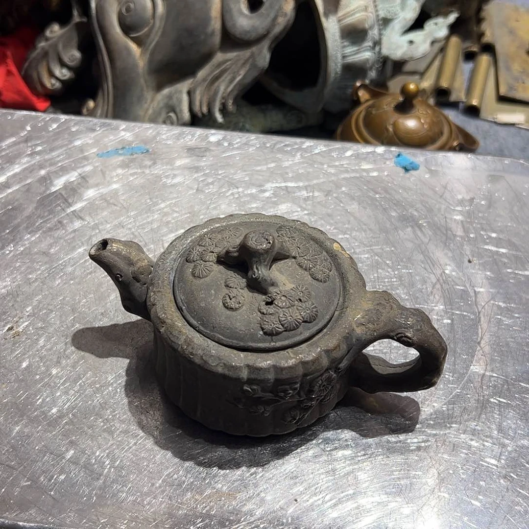 保**国瑕疵以说明黄铜摆件工艺品