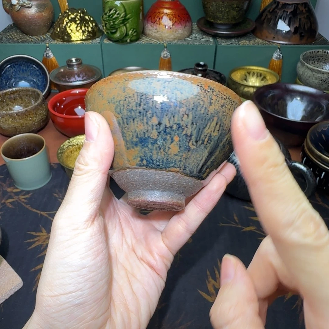 茶盏微瑕建盏，介意勿拍