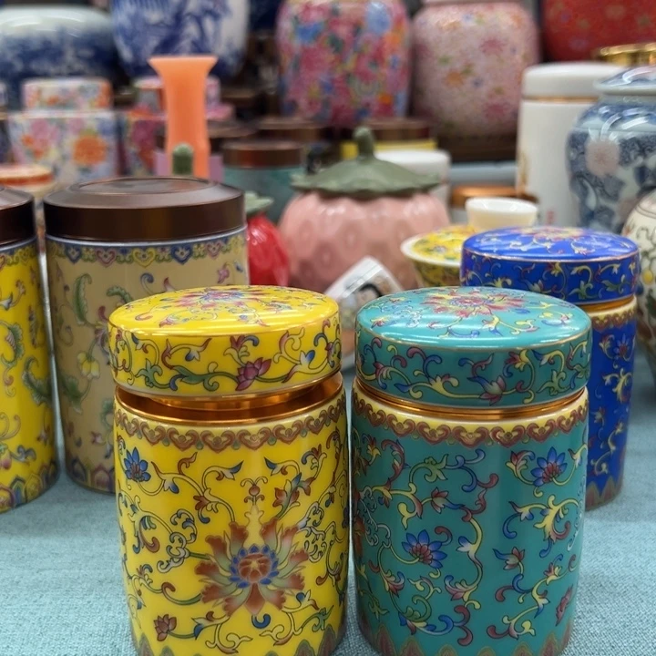 瓷片茶叶罐茶叶罐