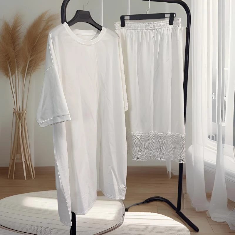 寻汀源100-大码棉套装极简时尚大码120百搭老钱风女式衣服