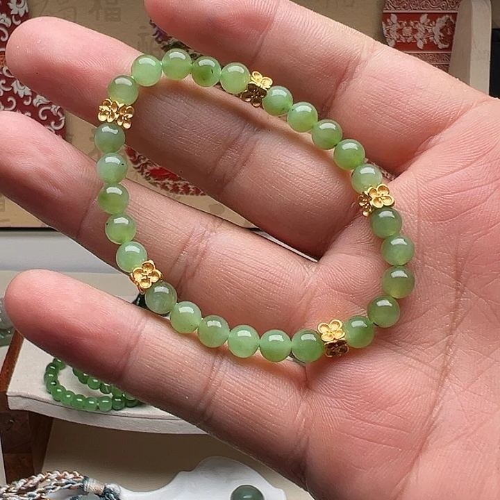 和田玉未镶嵌手链