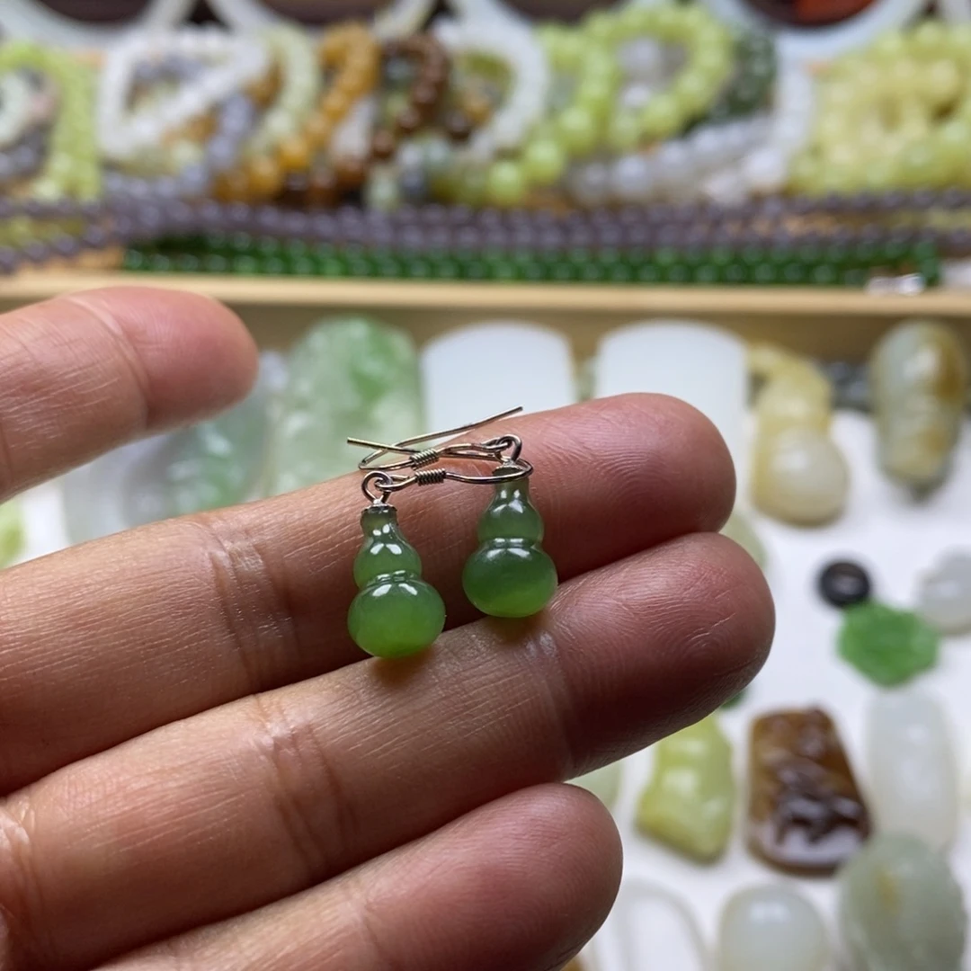 和田玉银S925镶嵌颈饰