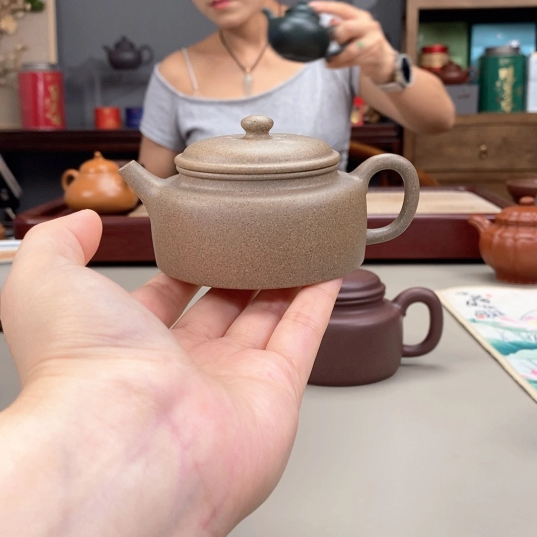 茶壶紫砂黄降坡半手矮德钟120cc