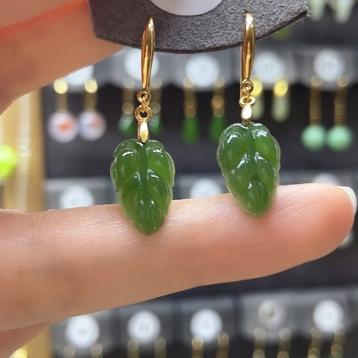 和田玉银S925镀金镶嵌颈饰