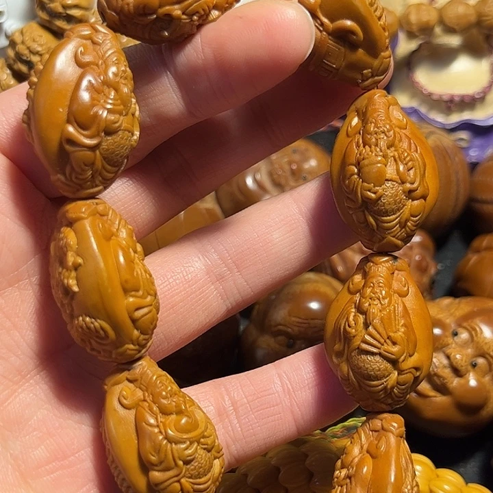 手串/手链橄榄核九龙财神