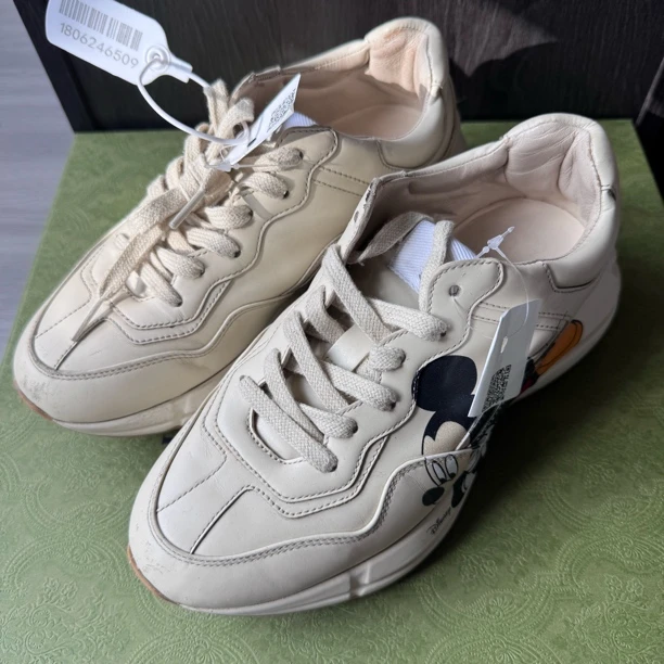 90新 GUCCI/古驰 古驰米老鼠联名老爹鞋36码