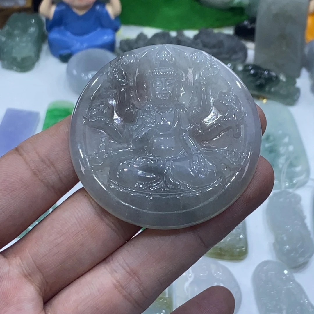 翡翠未镶嵌吊坠(不含链)千手观音