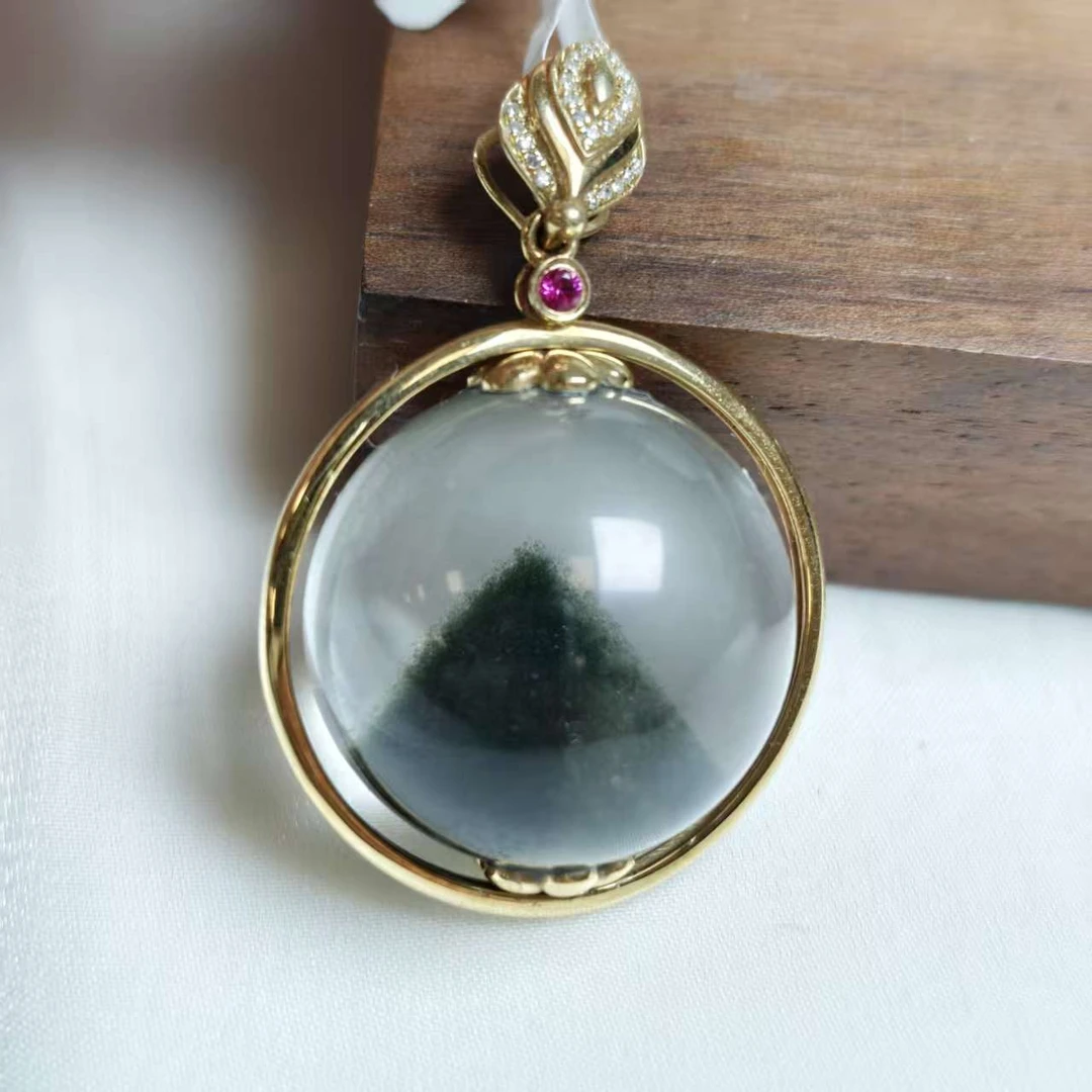 晶匠18k绿幽灵吊坠   编号H-JP54628