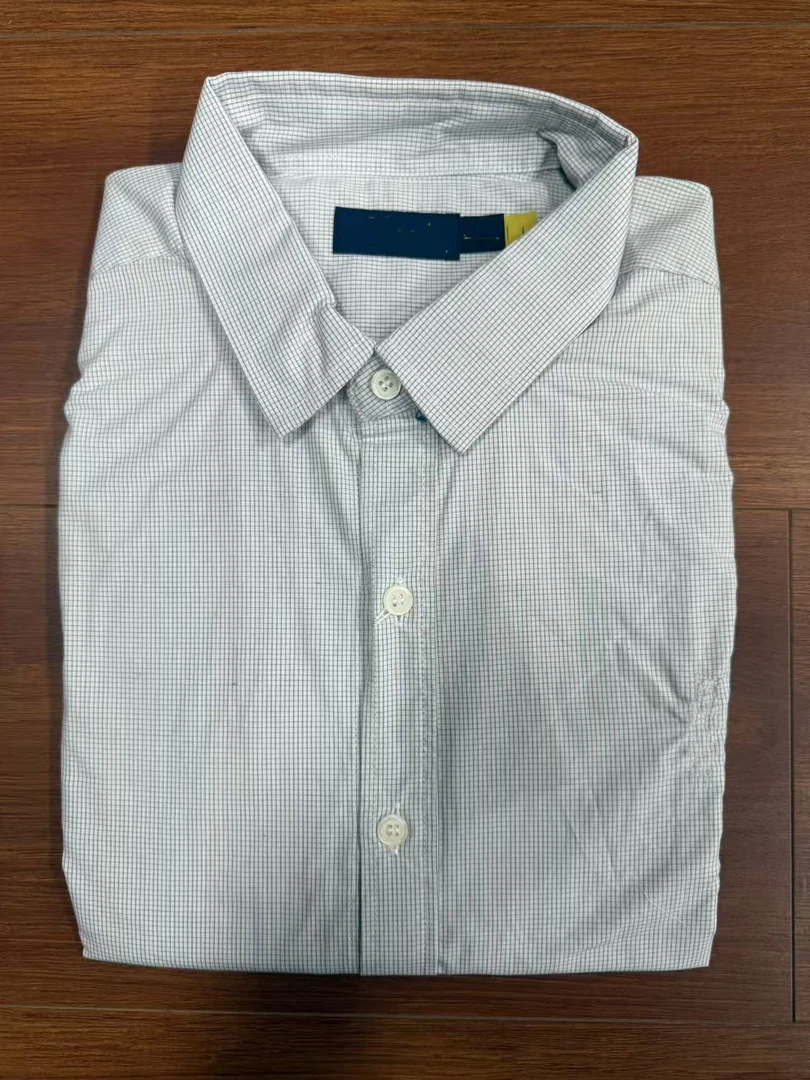 RL小彩马百搭短袖衬衫/小格纹系列（卡码拍大）