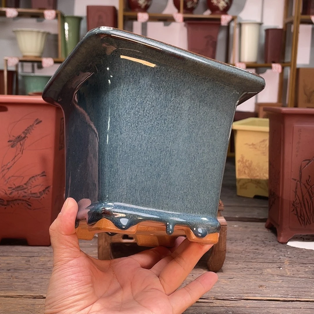 紫砂花盆花盆花盆瑕