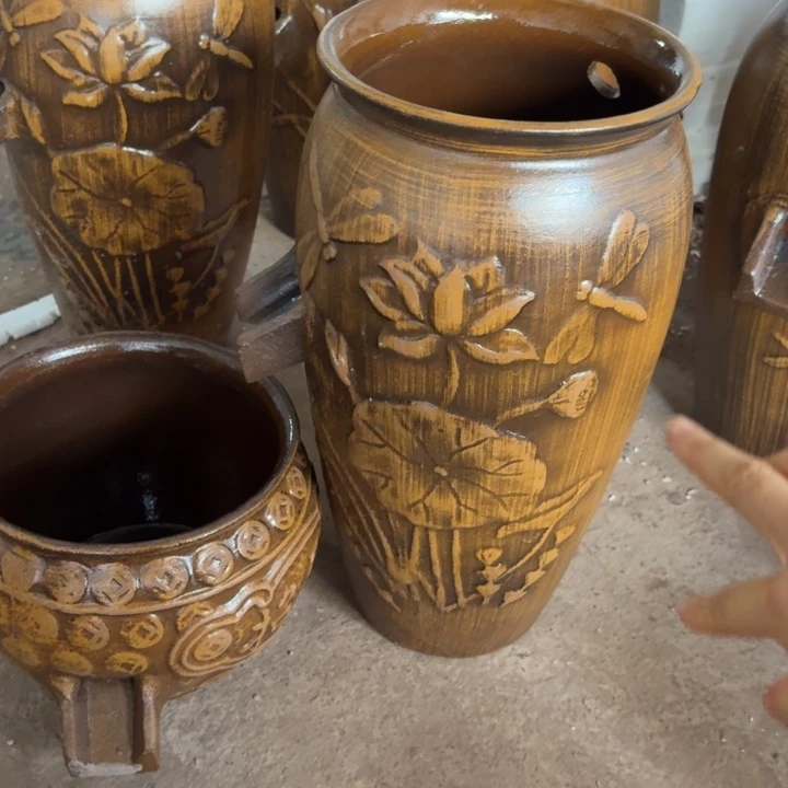 紫砂花盆瑕疵19/38，20/16进水口2.5厘米