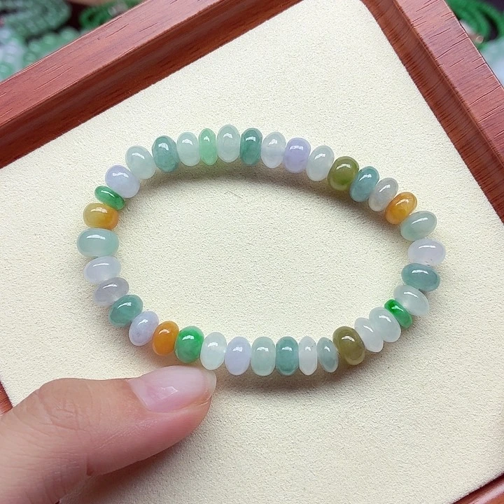 未镶嵌手链翡翠天然缅甸翡翠A货卡8