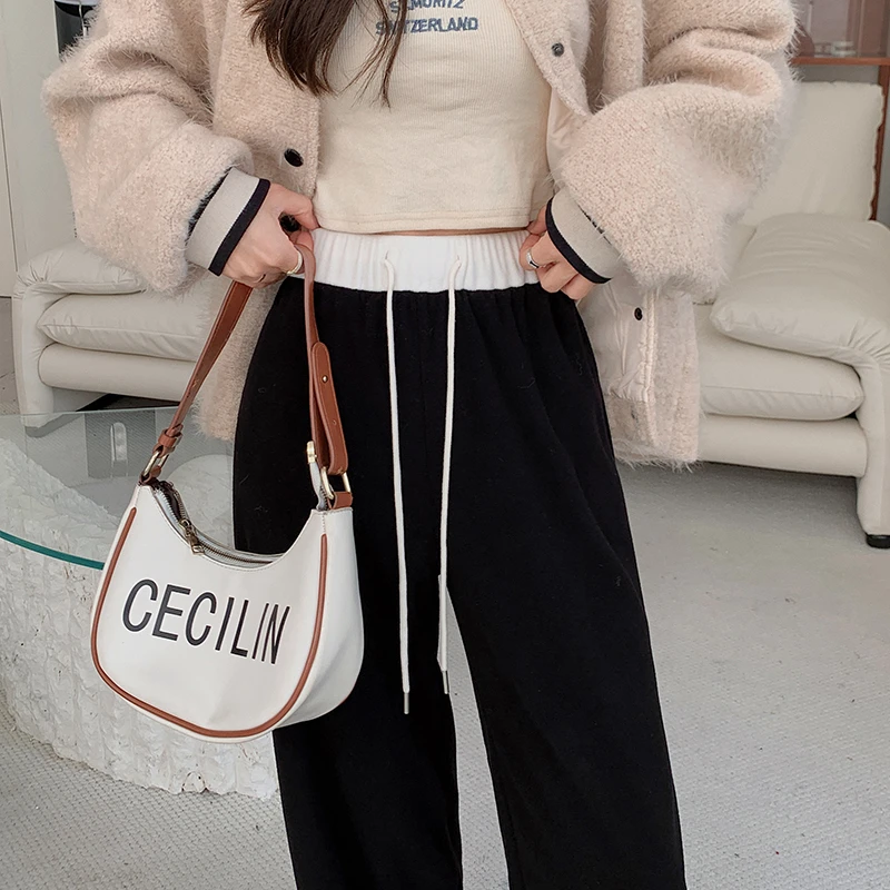 LB182新款直筒裤运动显瘦垂坠宽松小个子阔腿裤秋冬秋季百搭外穿