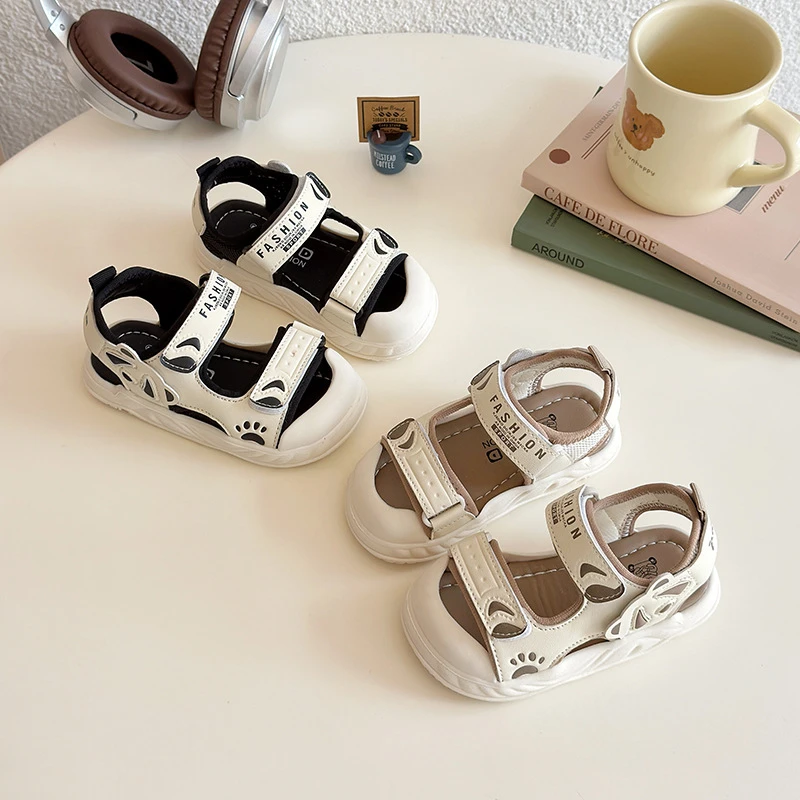 宝宝凉鞋男夏季新款0-4岁婴幼儿学步鞋软底包头防滑女童沙滩鞋子