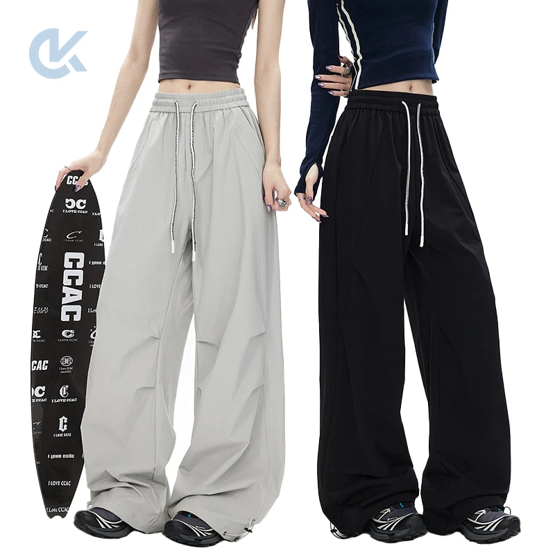 夏季潮休闲裤夏季冰丝阔腿休闲裤时尚薄款度假风K705