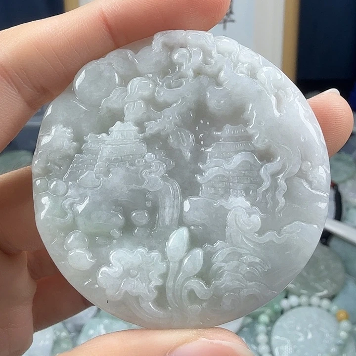 翡翠未镶嵌颈饰翡翠