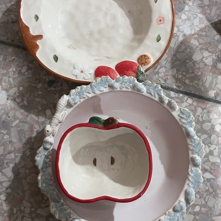 微瑕陶瓷完美主义者勿拍2碗2盘