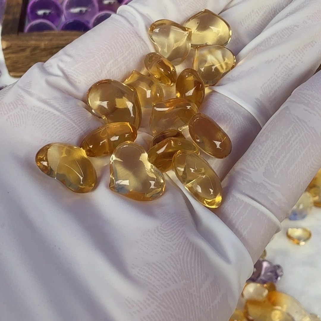 嘚***嘚未镶嵌珠宝半成品水晶黄水晶定制不退换