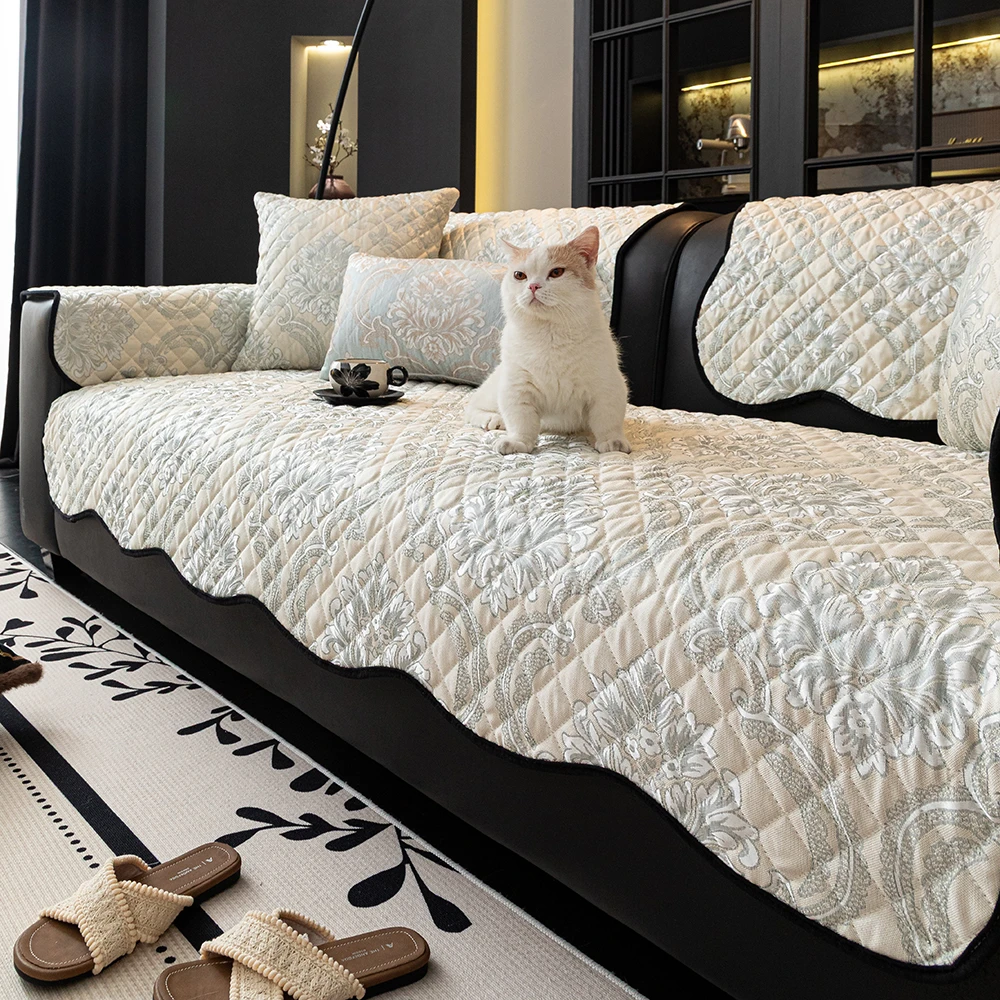 异形不规则沙发垫2026新款简约外贸北欧防滑防猫抓沙发套罩盖背巾