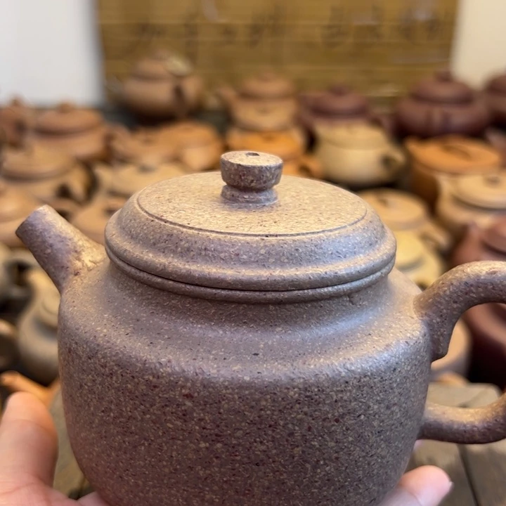 茶壶紫砂青降坡得钟300cc